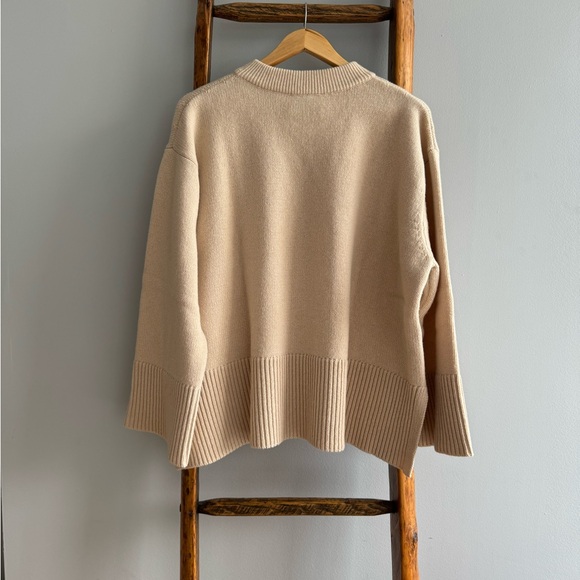 Rosaé Paris Le Sablons Sweater, Beige, Size 2 - Picture 9 of 14